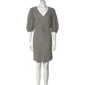 NWT Cynthia Rowley Linen Mini Dress Puff Sleeve